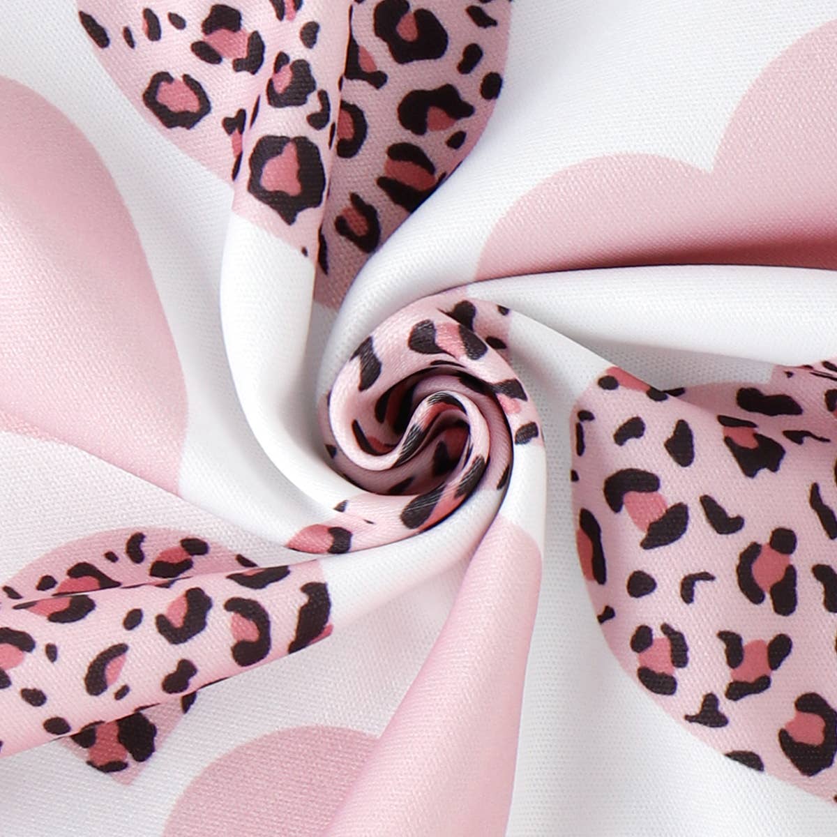 Valentine's Day Baby Girl Leopard Heart Sweatshirt