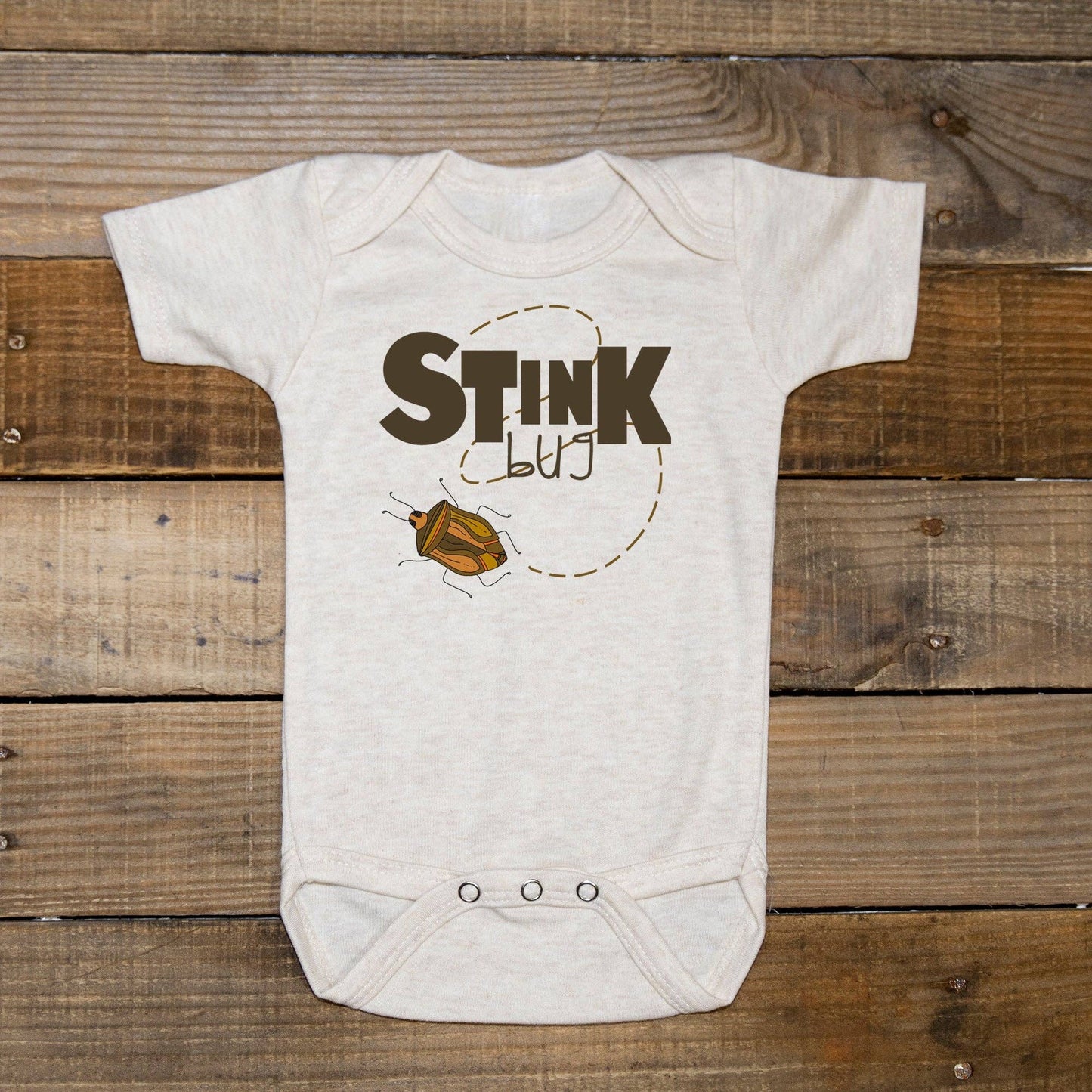 "Stink bug" onesie
