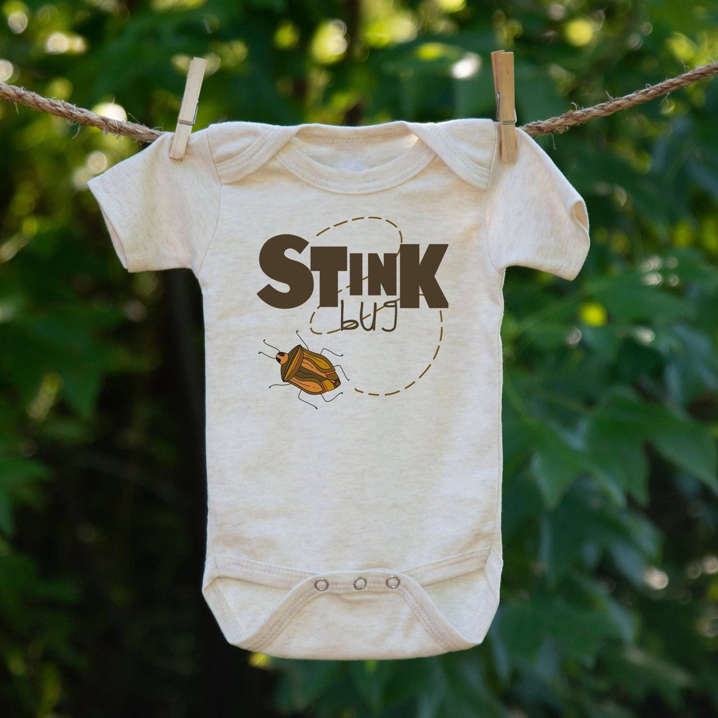 "Stink bug" onesie