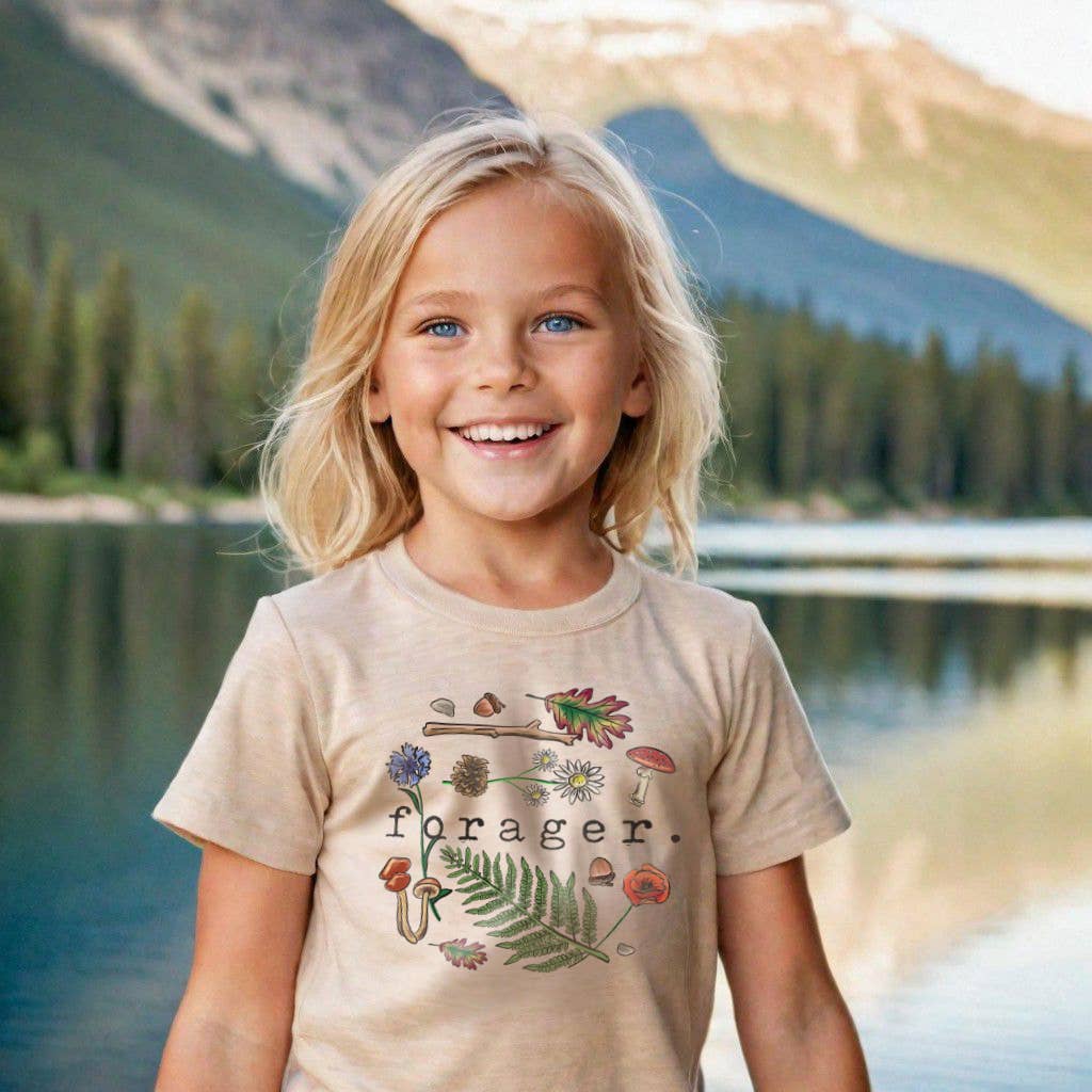 "Forager" Nature shirt for Hiking Nature Kids