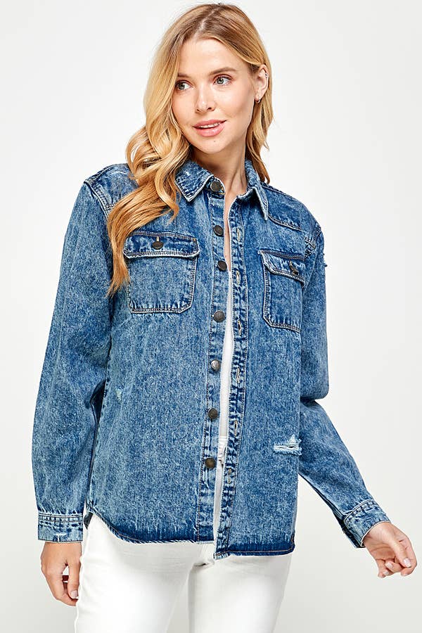 Women's Denim Shacket