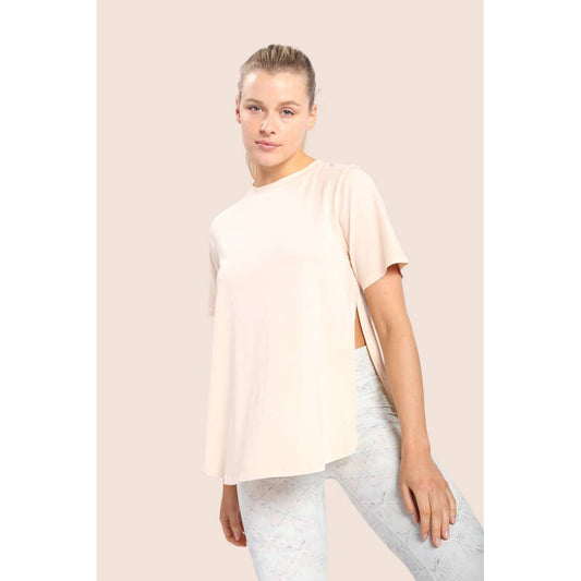 Pima Cotton Flow Top with Side Slits