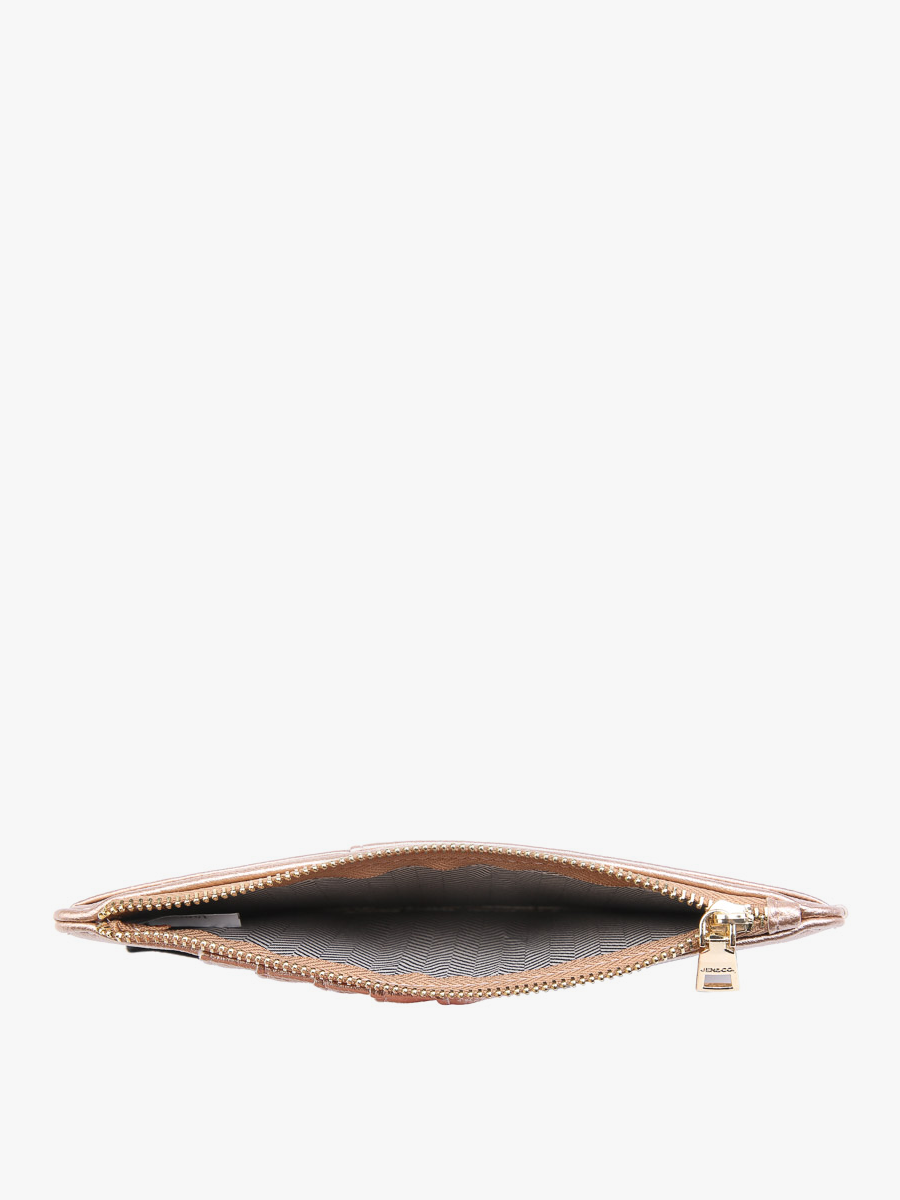 Saige Lizard Slim Card Holder Wallet