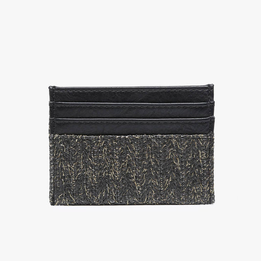 Vienna Natural Wallet w/ Vegan Leather Contrast