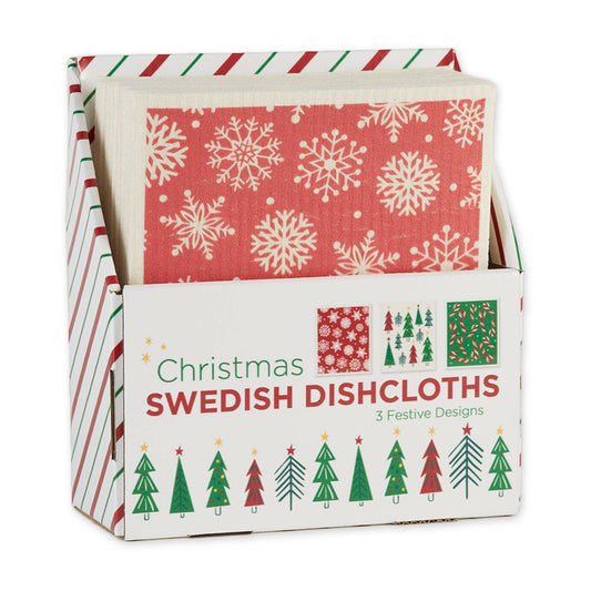 Merry And Bright Swedish Dishcloth