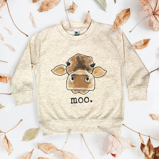 "Moo" Toddler/Youth Long sleeve shirt