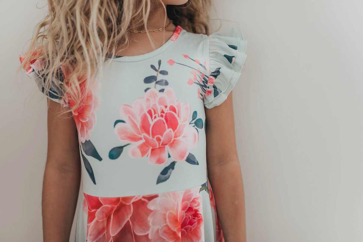 Floral Flutter Dress