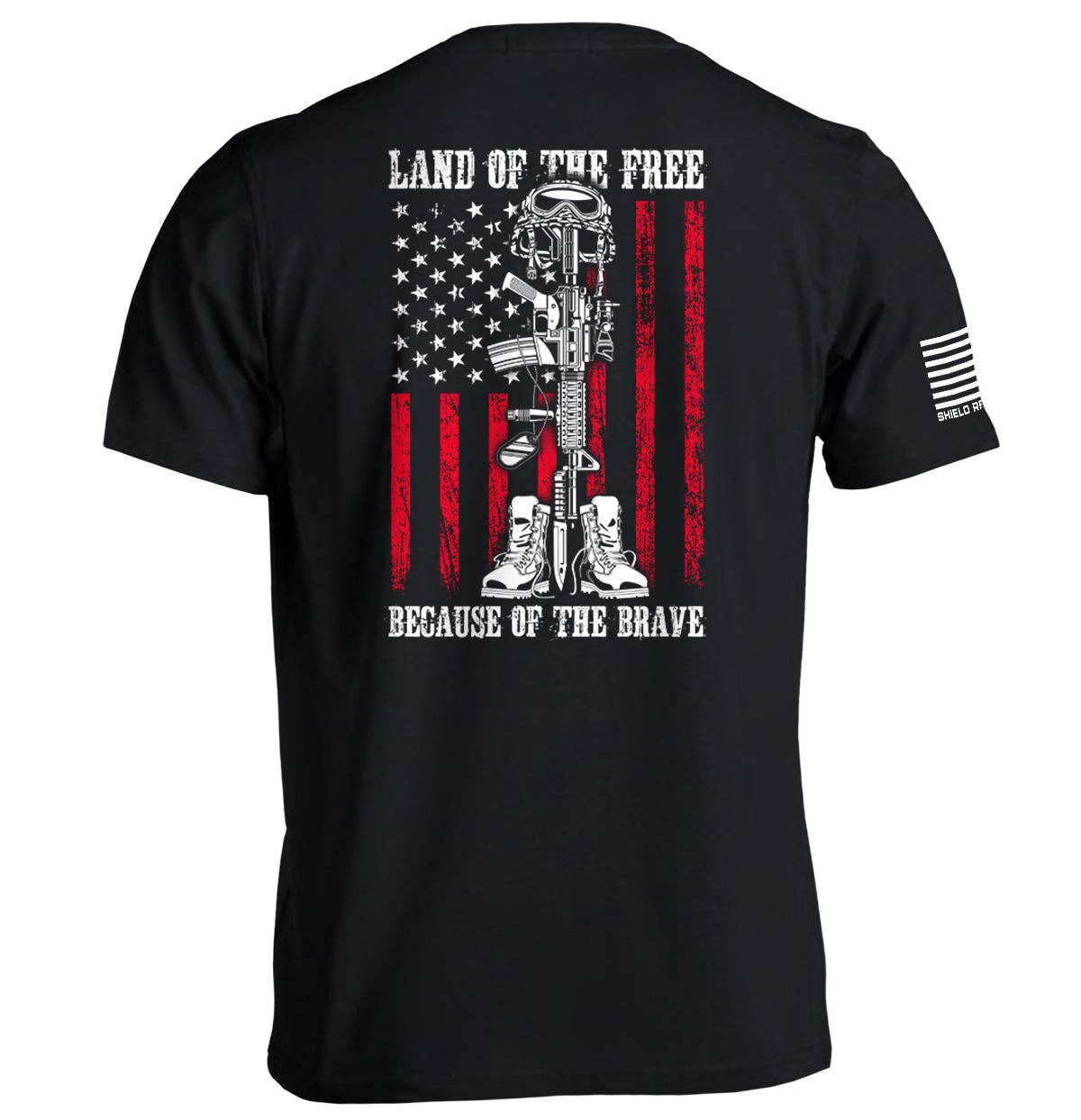 Land of the Free because of the Brave T-shirt