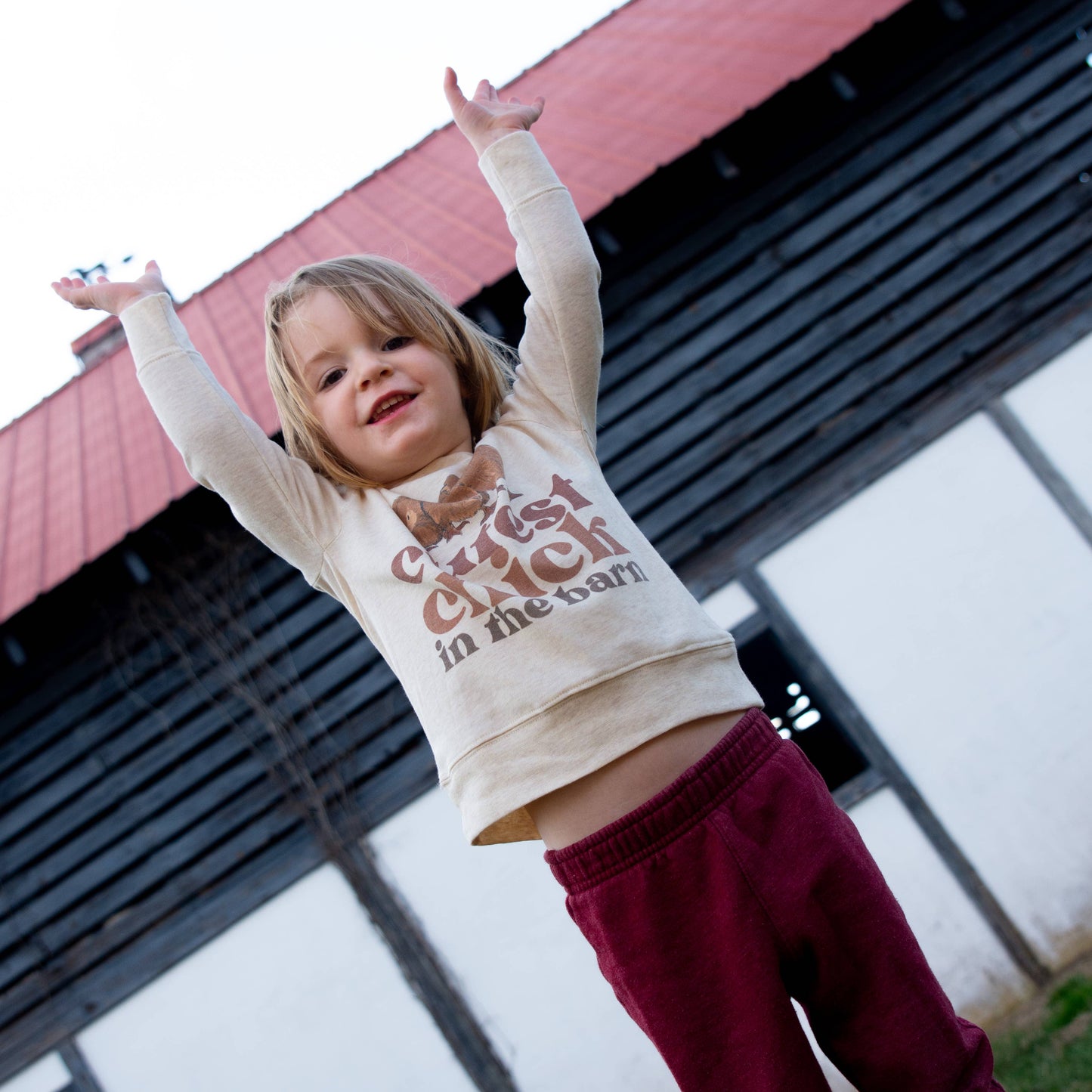 "Cutest Chick in the barn" Long sleeve shirt