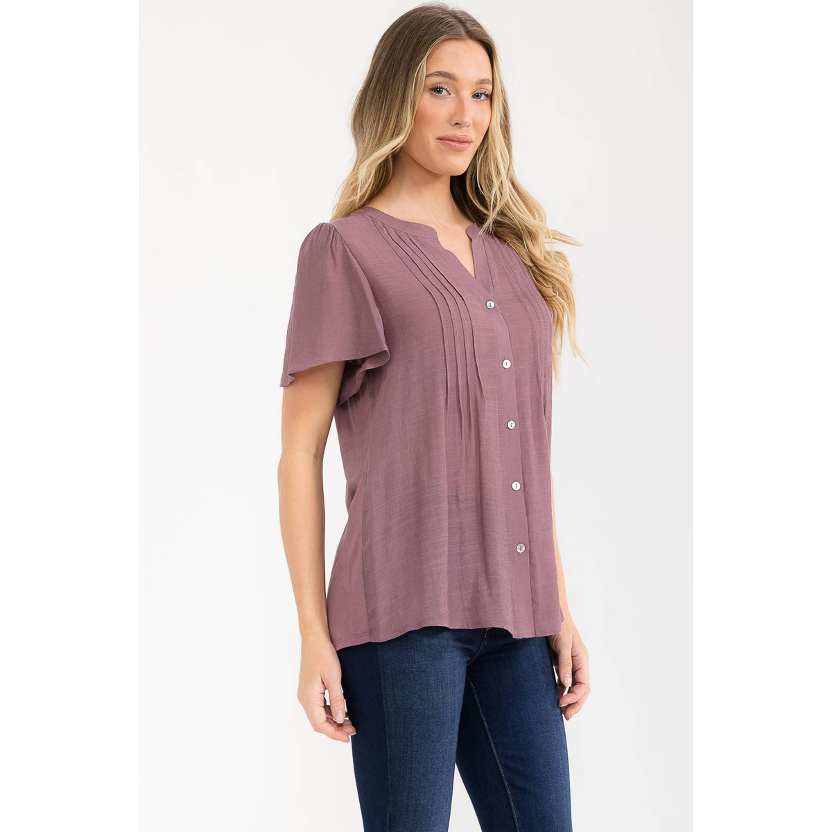 Pintuck Shirt