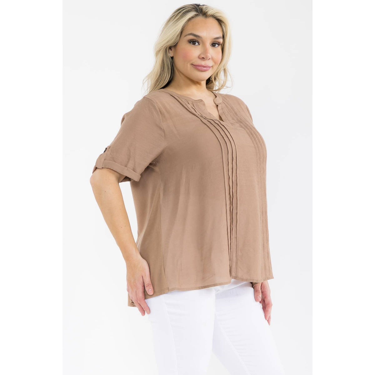 Curvy Vneck Shirt