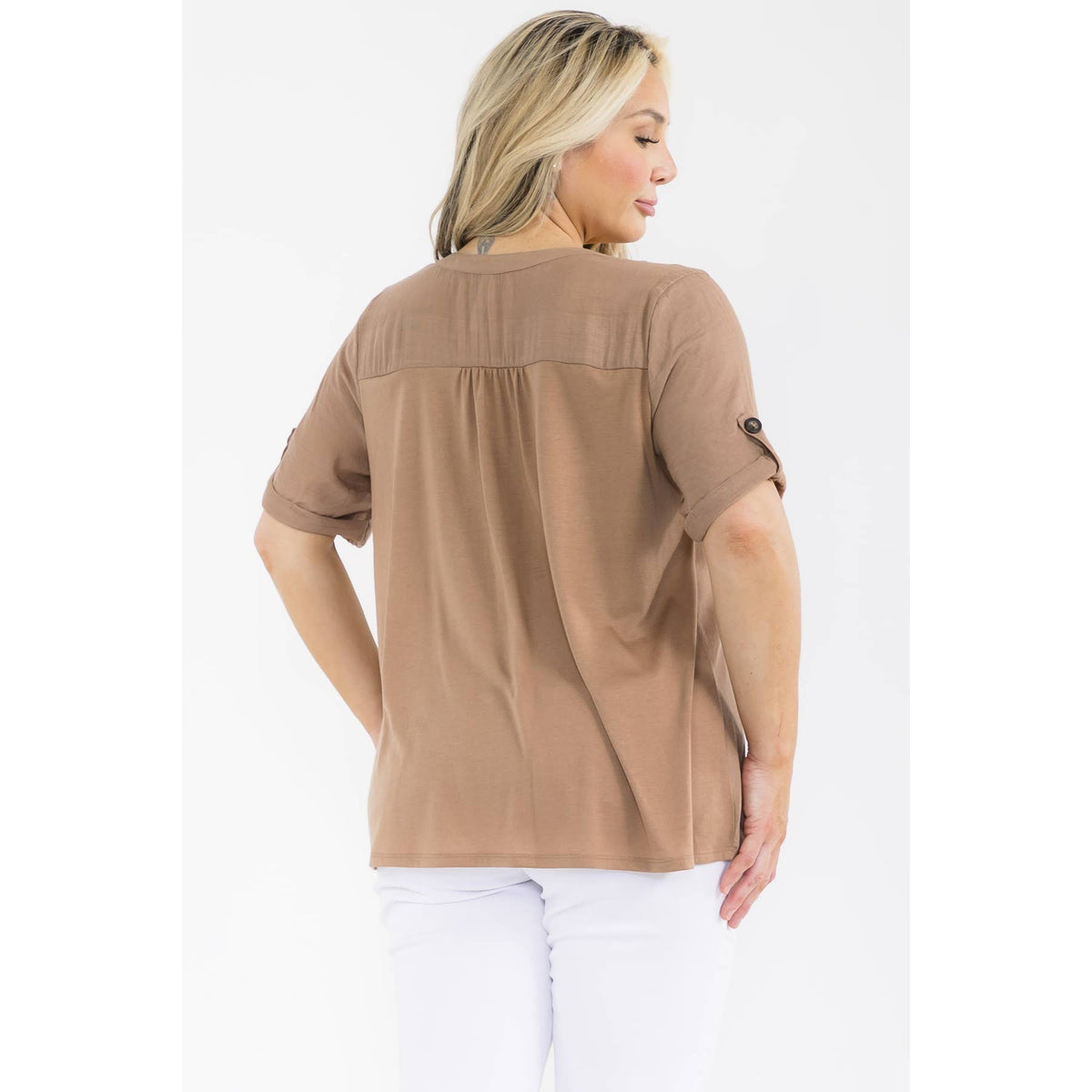 Curvy Vneck Shirt