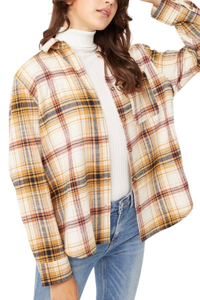 PLAID FLANNEL SHIRT