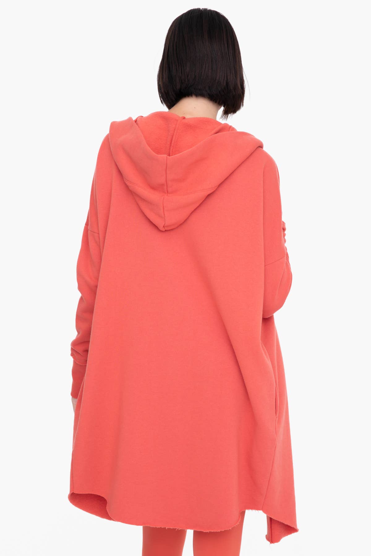 Open Front Longline Hoodie Cardigan