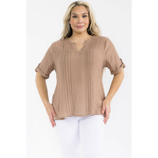 Curvy Vneck Shirt