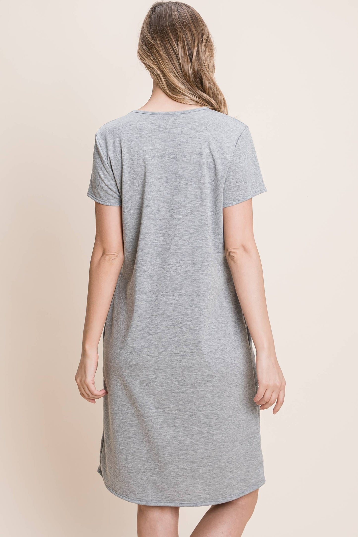 Relaxed Fit Basic Solid Dress