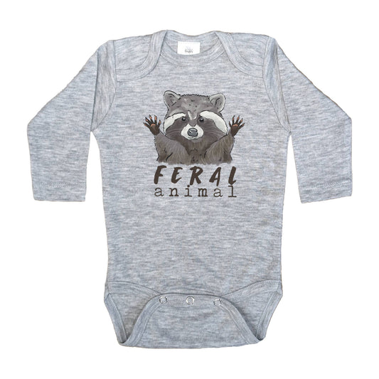 "Feral Animal" Woodland Raccoon Onesie