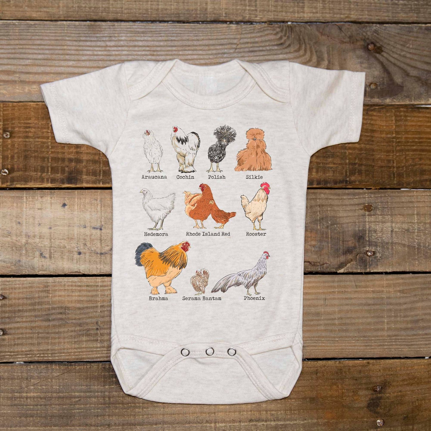 Chicken Breeds Onesie