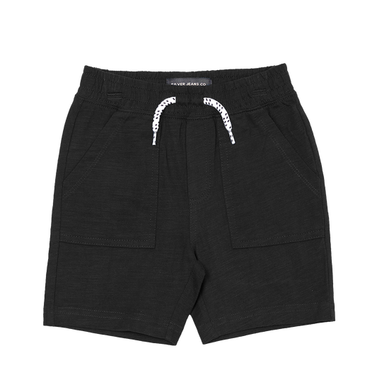 Boys Pull-On Knit Shorts with Front Drawcord