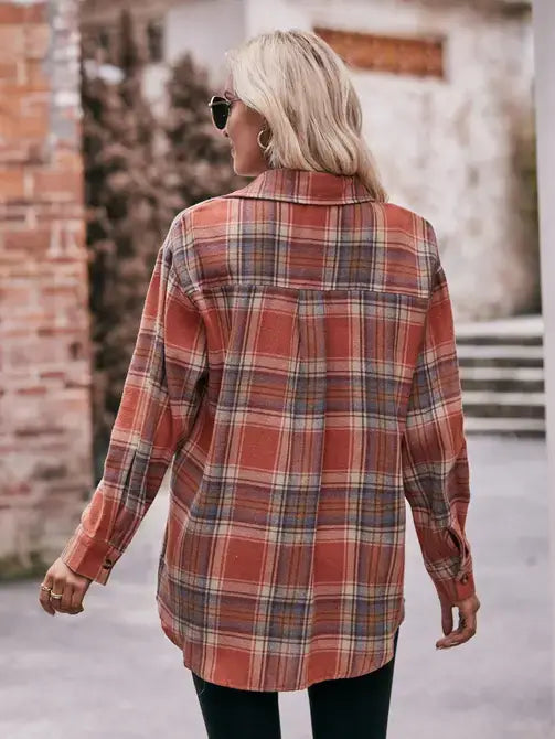 Casual Oversized Plaid Shirt