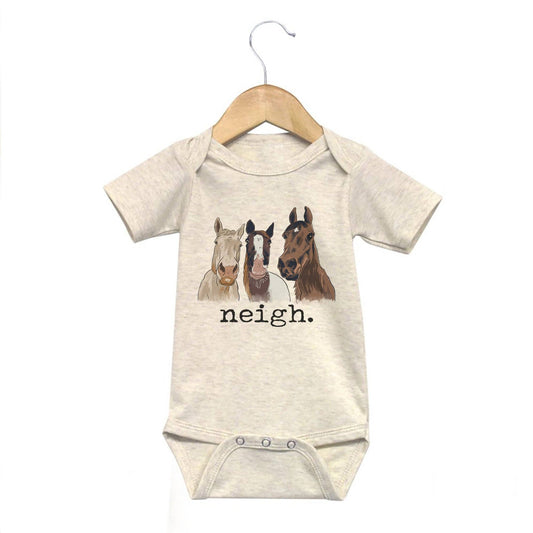 "Neigh" Horse Country Western Onesie