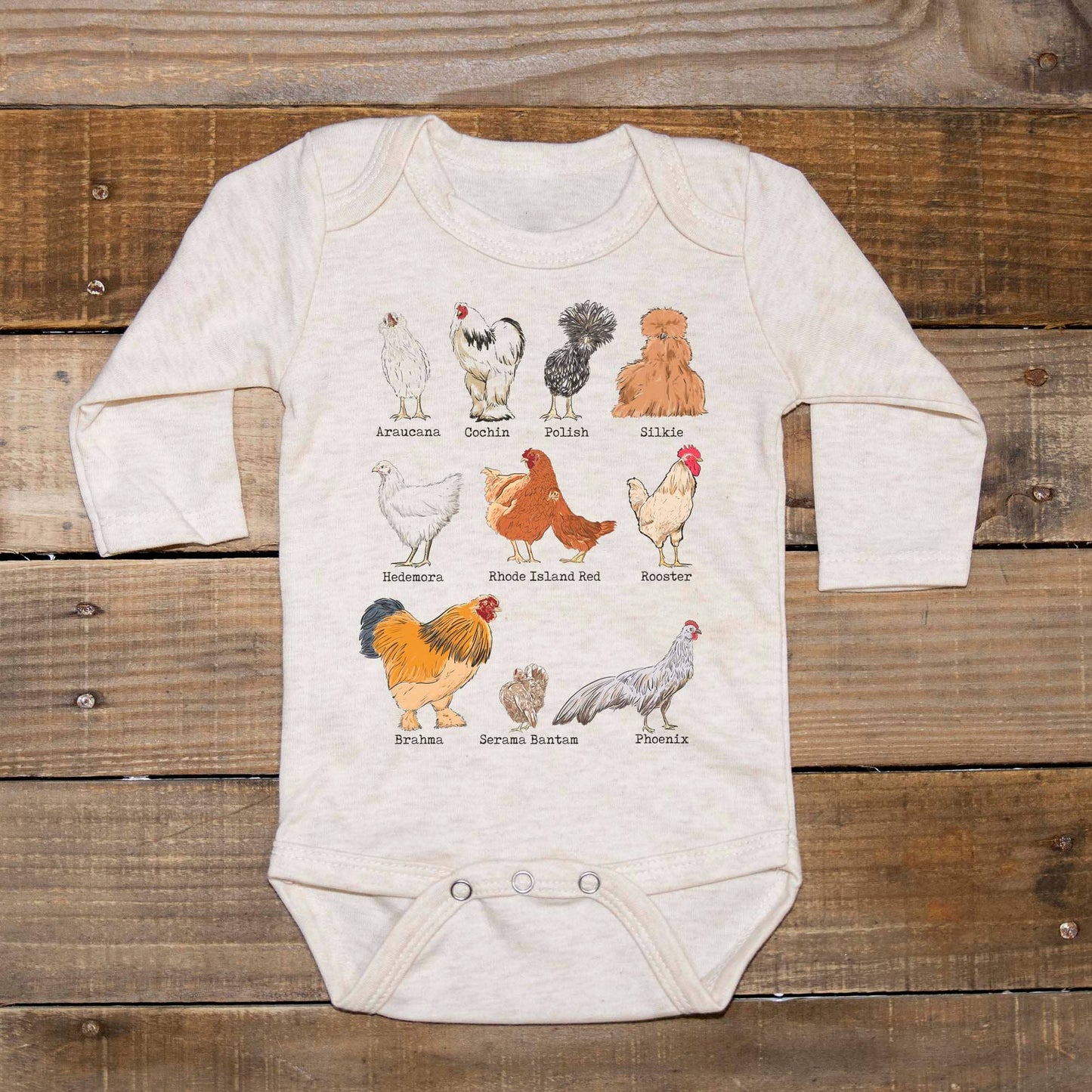 Chicken Breeds Onesie