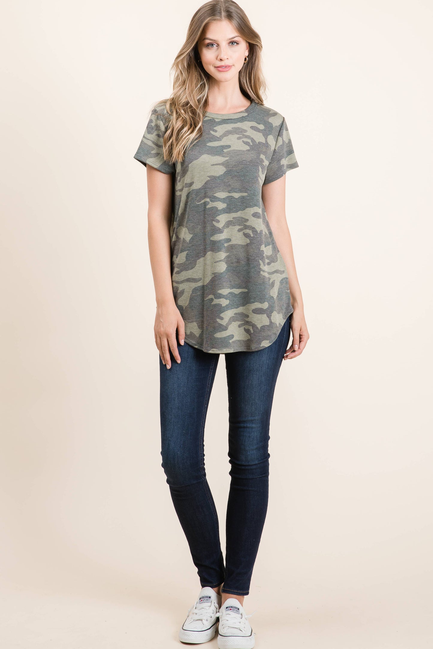 Camo Print Short Sleeve T-shirt