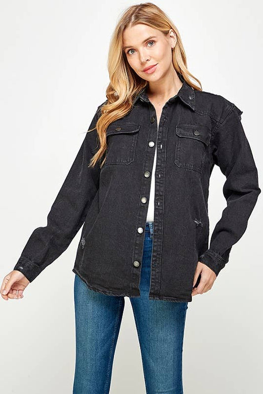 Women's Denim Shacket